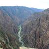 Gunnison River straightens out from Cedar Point.