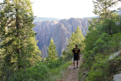 Hiking on Oak Flat Trail.