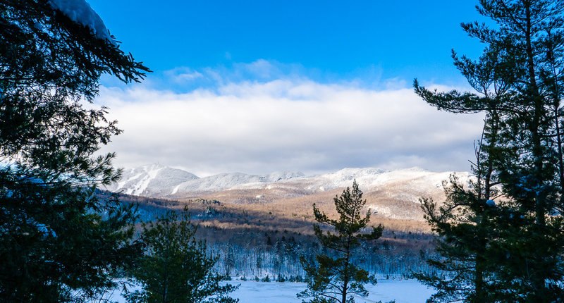 Orford Mountain in winter.