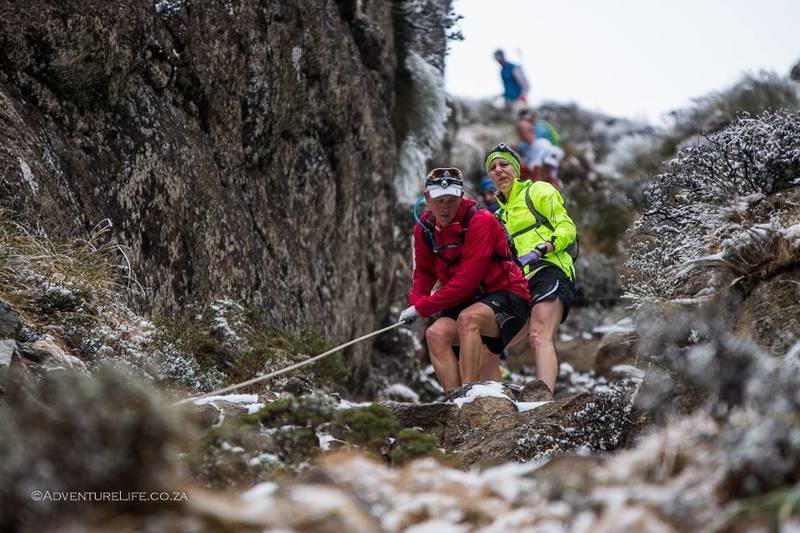 Steep, steeper, steepest - thank goodness there's a rope.