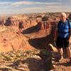 Hiking the rime on the Aztec Butte Trail.