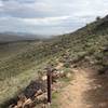 Ridgeline Trail heading down.