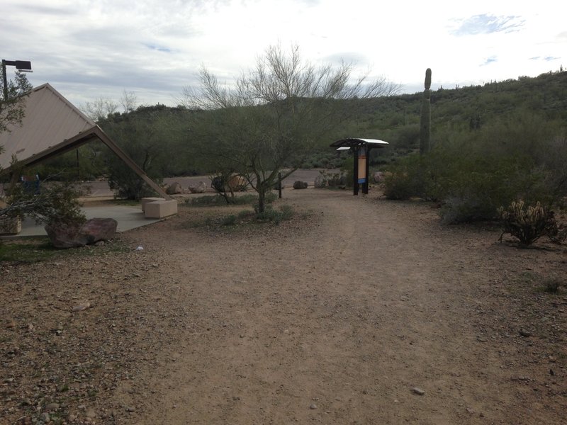 Rest area on backside of hills.