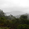 Angel Island and Tiburon in the rain.