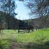 The pig fence at the end of the trail signals the end of the hike as you have reached the park boundary.