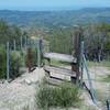 This trail requires climbing a couple of fences along the way.