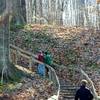 Hiking up from the Galien River. Enjoying the massive trees.