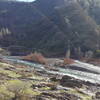 View of Ponderosa Bridge from the trail.