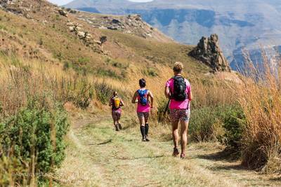 Heading down one of the rare jeep tracks as part of the Golden Gate Challenge.