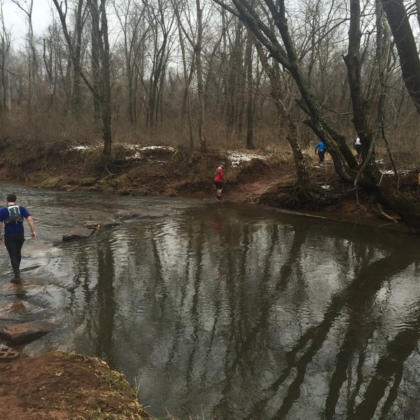 Seneca Bluffs creek crossing.