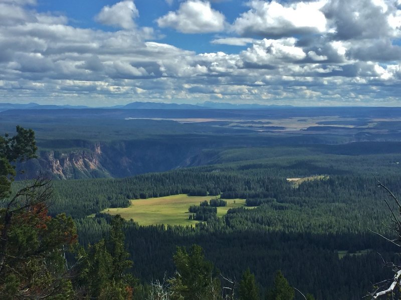 Looking south to the rim of the Grand Canyon.