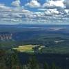 Looking south to the rim of the Grand Canyon.