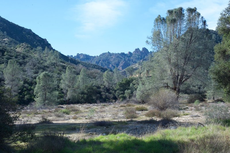 A view toward the high peaks from the Bench Trail near Peaks View.