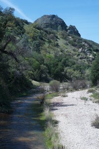 After Spring rains, a little more water flows in the creek.
