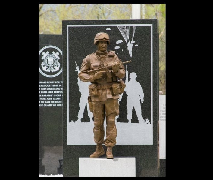 Elizabethtown/Hardin County Veteran's Memorial at Elizabethtown Nature Park. Located at the trail start and finish points.