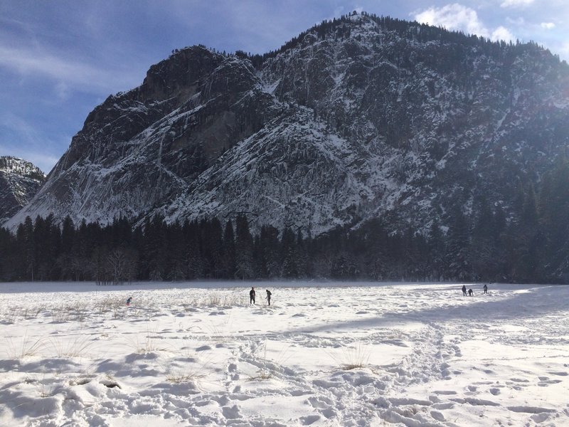 Yosemite Valley in the winter.