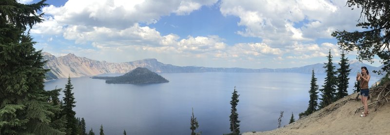 View of Crater Lake from Discovery Point Trail.