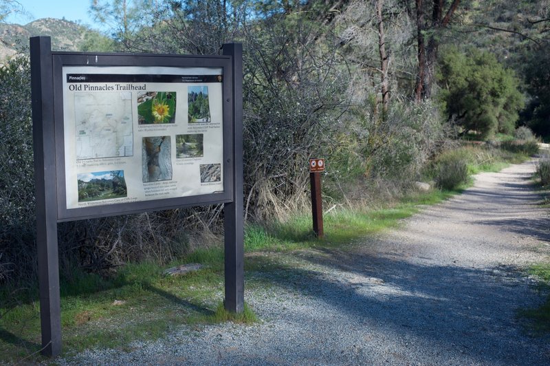 The start of the Old Pinnacles Trail.