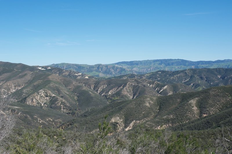 The surrounding hillsides in the other direction.