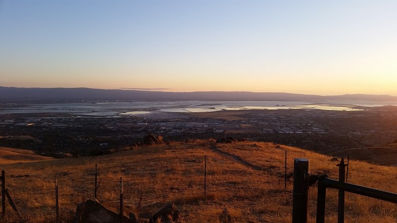 Looking over the bay.