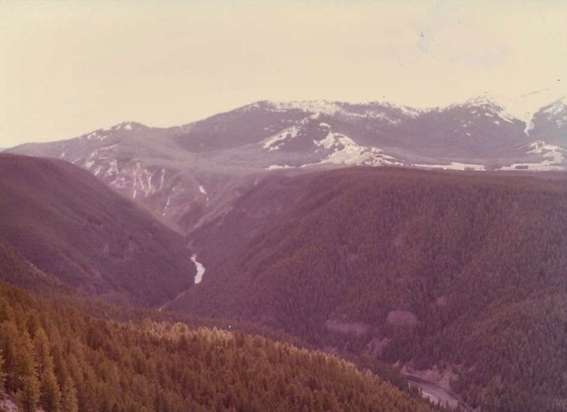 The Agate Creek Trail plunges to a remote section of the Yellowstone River near the mouth of Agate Creek.