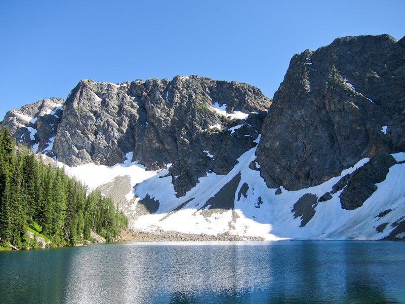 Blue Lake in Okanogan National Forest.