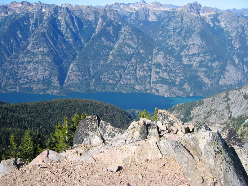 Lake Chelan from Boulder Butte, 7350 feet. with permission from Lucko666 Tim Hillard