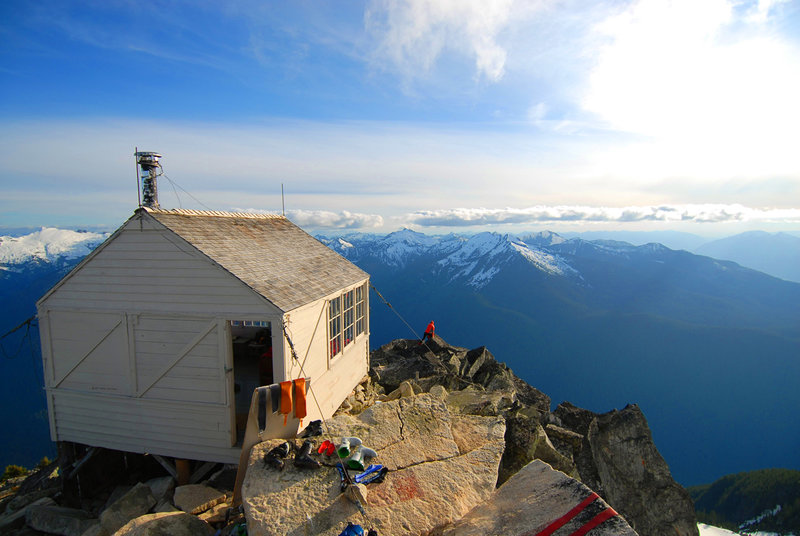 Hidden Lake Hut. with permission from Mike Conlan