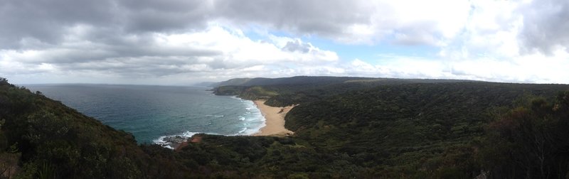 Looking south back towards Garie Beach.