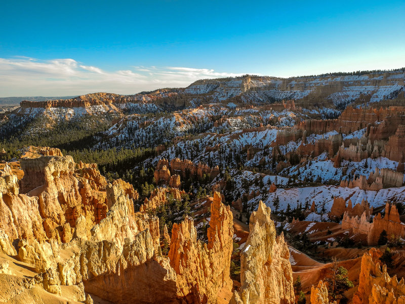 Bryce Canyon winter sunset.