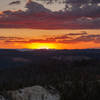 The sunset over Rainbow Point.