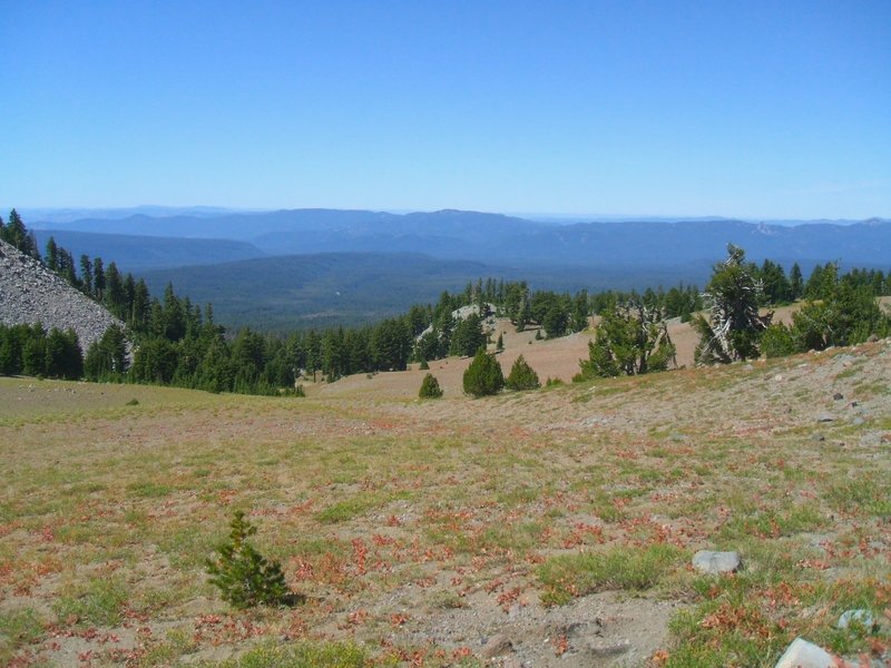 The view off the slopes of Mount Mazama.