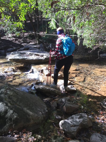 Cable Crossing of Big Laurel Creek.