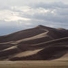 The dunes are scenic even on cloudy days.