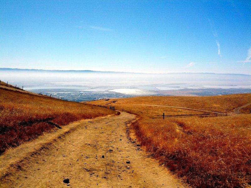 Above Silicon Valley.