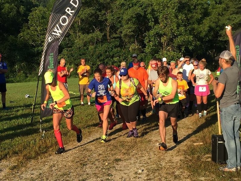 Start of the race at the Big Barn.