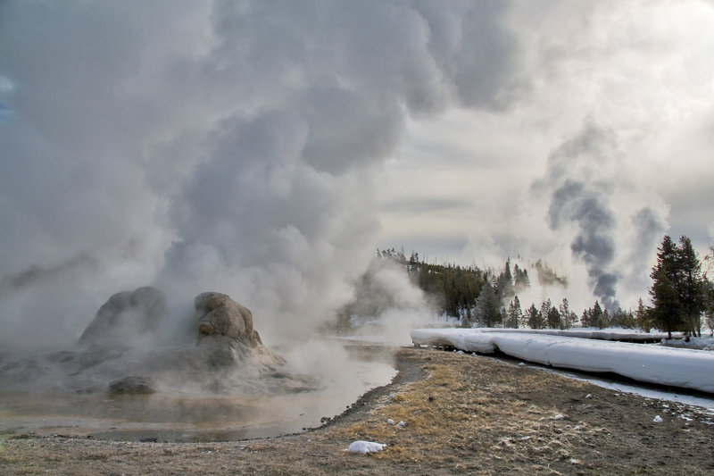 Other world (Grotto Geyser erupting). with permission from walkaboutwest *No Commercial Use