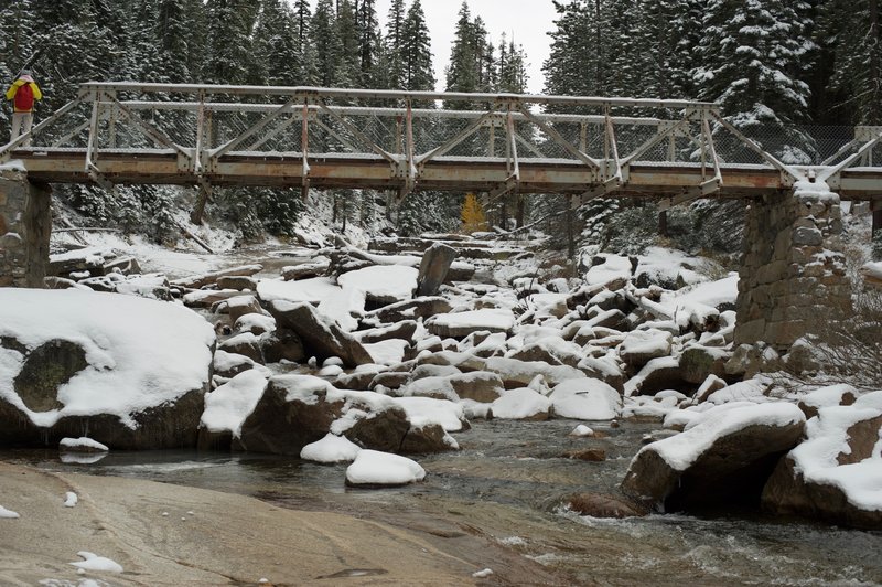 Crossing Illilouette Creek above the falls.