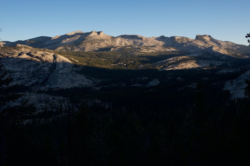 If you head out early, you can catch a glimpse of the sun rising across the granite peaks of Yosemite's High Country.