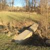 Billy Creek Trail drainage crossing point.