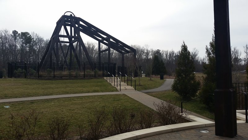 Part of the trail around the pond.