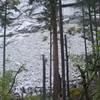 The damage done by the Ahwiyah Point Rock Fall. The trail was closed for several years, but has been reopened thanks to the work done by crews to create a trail through it.