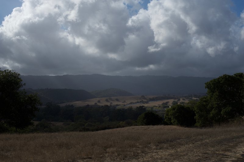 Looking off to the west, I-280 runs north to San Francisco.