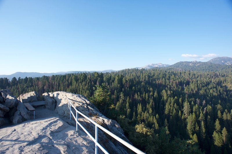 Looking back toward the parking lot, you can see the wooded nature of the surrounding area.