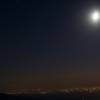 Lights from the communities surrounding Sequoia off to the west. On the east side of Moro Rock, there are very few lights, making it great for star gazing.