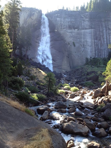 Nevada Falls from below.