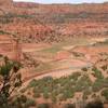 The Keet Seet Trail and a view of the bottom of the Canyon.