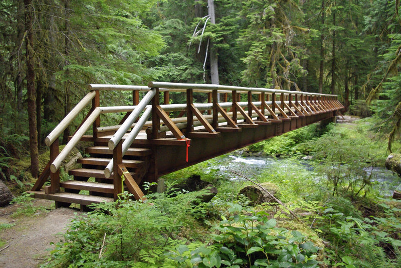 New bridge over Gray Wolf River. with permission from Lucko666 Tim Hillard