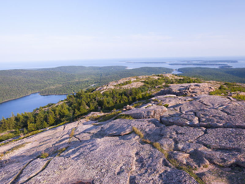 View from the summit of Penobscot Mountain.