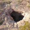 The entrance to Anthony Gap Cave is vertical. Don't fall in.